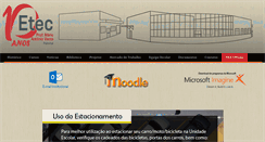 Desktop Screenshot of etecpalmital.com.br